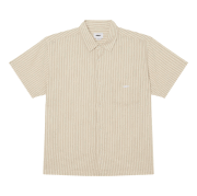 OBEY ALAN SS SHIRT - UNBLEACHED MULTI 181210453-26P メンズ ストライプ半袖シャツ｜正規取扱店