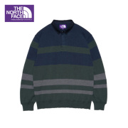 ザノースフェイス パープル 紫ロゴ 通販 店舗 アウトドア ブランド ポロシャツ 男性 おしゃれ かっこいい 長袖 新品