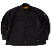 F.A.T.  WARMCROP F32521-SH21 BLACK BIGシルエット シャツ ジャージーツイル メンズ エフエイティー FAT正規取扱店