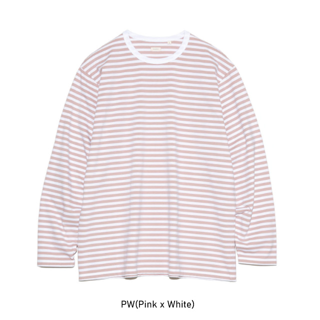 【SALE】nanamica ナナミカ COOLMAX Stripe Jersey L/S Tee S25SH119 クールマックスストライプジャージーロングスリーブティー 正規取扱店