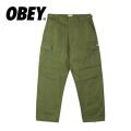 【SALE】OBEY オベイ BIG TIMER CARGO PANT 142020223 カーゴパンツ メンズ ロゴワッペン ボトムス 無地 正規取扱店