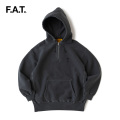 F.A.T. HALFMENT F32420-SW07 ハーフジップ スウェット パーカー メンズ チャコールグレー 正規取扱店