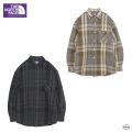 ザノースフェイス パープル 通販 店舗 チェックシャツ アウトドアブランド レジャー 普段使い 男性 カジュアル 日本限定 JAPAN ONLY
