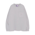 【SALE】 THE NORTH FACE PURPLE LABEL 8oz Field Long Sleeve Pocket Tee N25FT063 -LH(Light Gray)