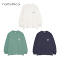 ナナミカ 通販 店舗 メンズ レディース ロンT 長袖Tシャツ カットソー ロゴプリント 袖リブ 25ss シンプルデザイン