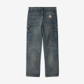 carhartt WIP カーハート ダブリューアイピー DOUBLE KNEE PANT I032699-25F5 Blue (worn used wash)  ダブルニーパンツ メンズ 正規取扱店