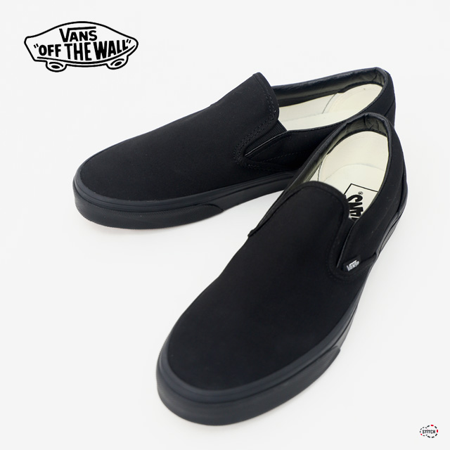 ヴァンズ バンズ 黒 紐無 メンズ レディース 靴 ダンス ファッション ストリート シンプル