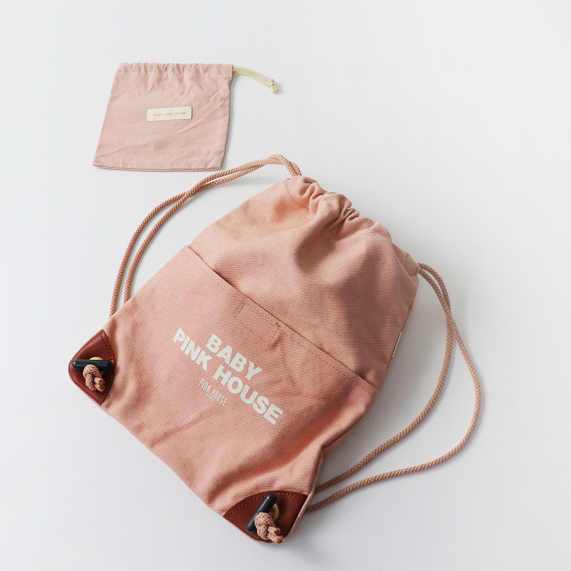期間限定価格】ベビー ピンクハウス BABY PINK HOUSE ロゴ巾着バッグ 