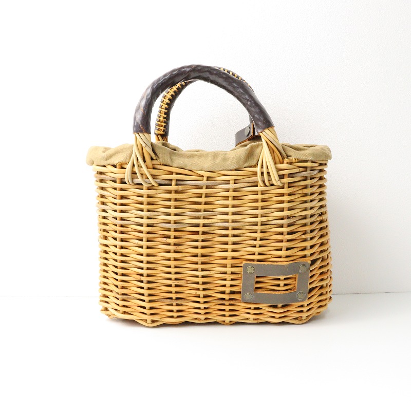 エバゴス ☆ eb.a.gos かごバッグ ブライドルレザー×紅藤 【公式通販】