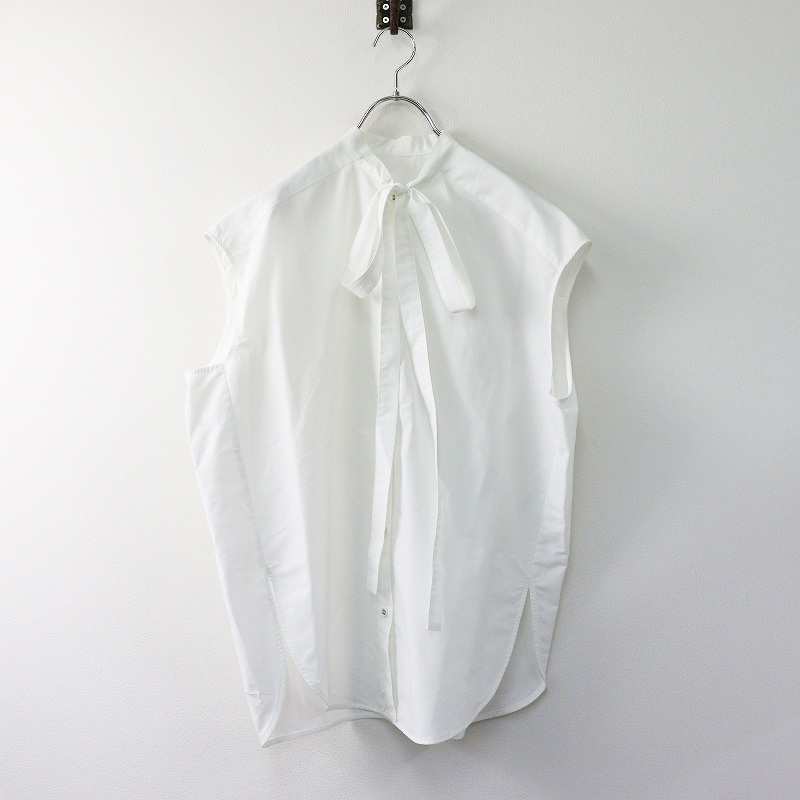 OHGA TENTO OHGA TENTO WHITE OHGA オウガPETIT リボンブラウスホワイト 