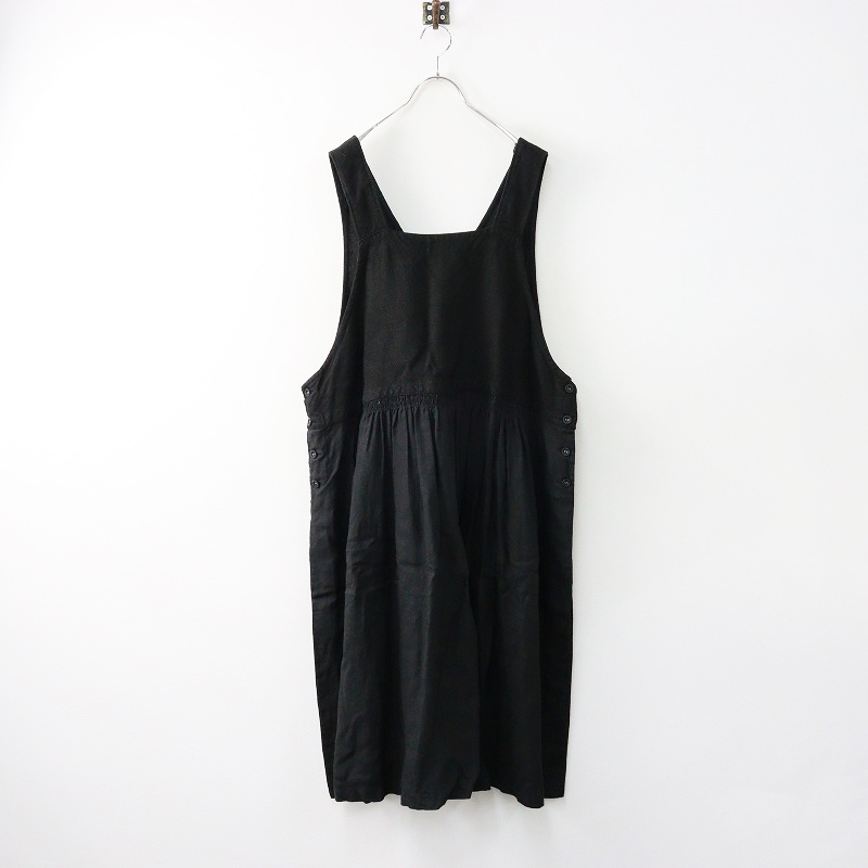2023AW ネストローブ nest Robe ヘビーリネンブロードエプロンドレス F 