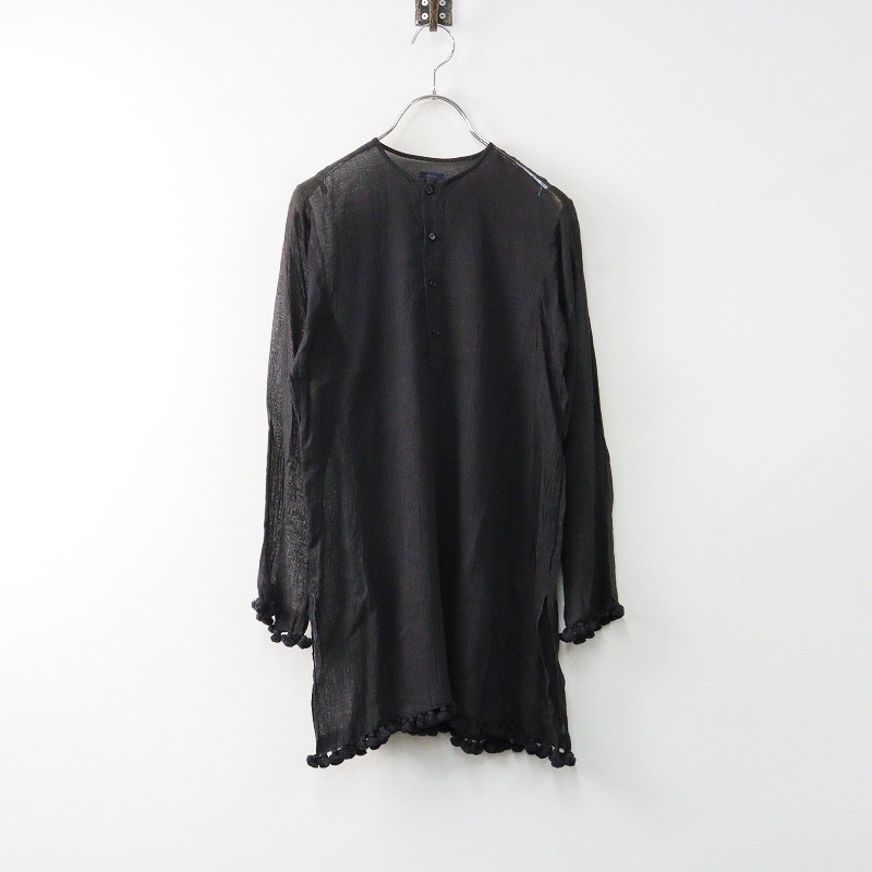 ドーサ dosa カディコットン タッセル付き ヘンリーネックシャツ 1  