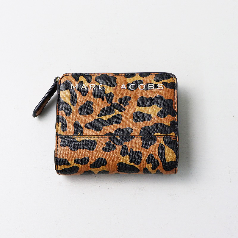 マークジェイコブス MARC JACOBS レオパード柄 コンパクト スナップ  