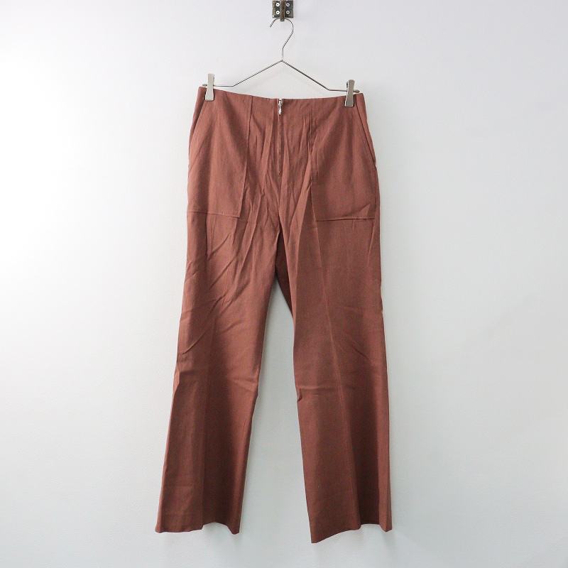 美品 2021SS ノーブル NOBLE リネンストレッチブーツカットパンツ 40  
