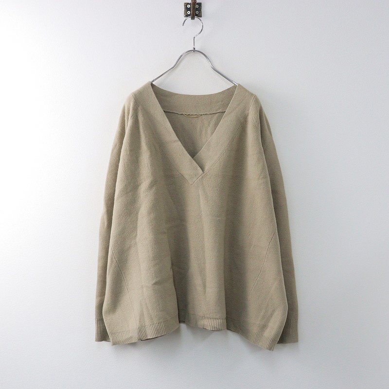 DEUXIEME CLASSE - 定価3.9万 ドゥーズィエムクラス Deuxieme Classe ミドルゲージニット/ベージュ ウールカシミヤ セーター プルオーバー【2400014352955】 期間限定価格】定価3.9万 ドゥーズィエムクラス Deuxieme Classe
