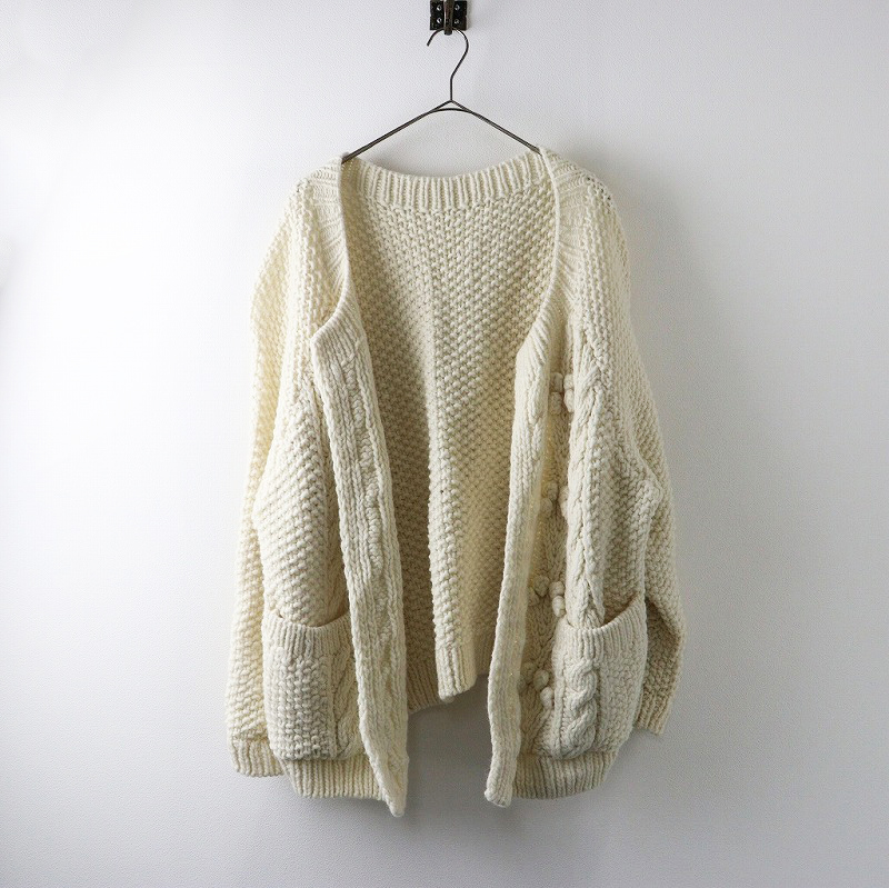 美品 定価3.8万 2024AW ネストローブ nest Robe ペルーボッブルニット