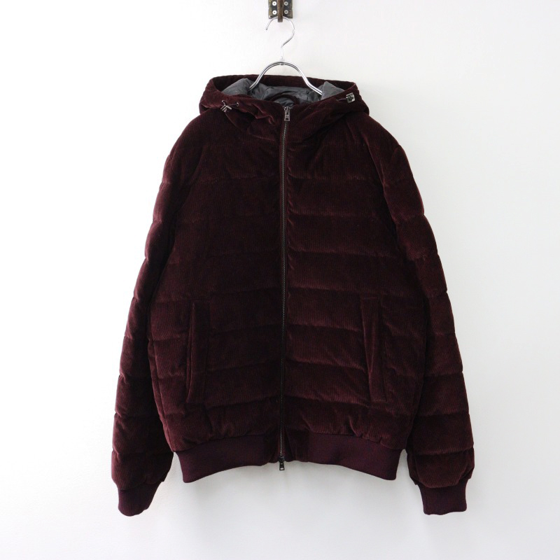 良品 イタリア製 JPタグ ヘルノ HERNO コーデュロイ フードダウン