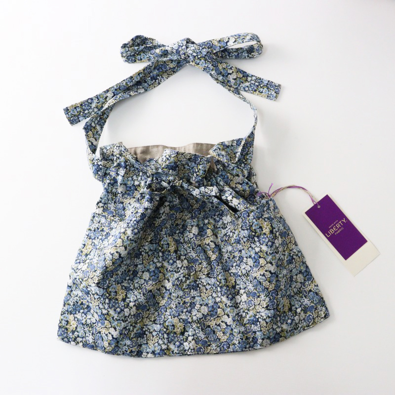 nest Robe 2025SS ネストローブ リネンリバティエプロン巾着 nest Robe 2025SS ネストローブ リネンリバティエプロン巾着