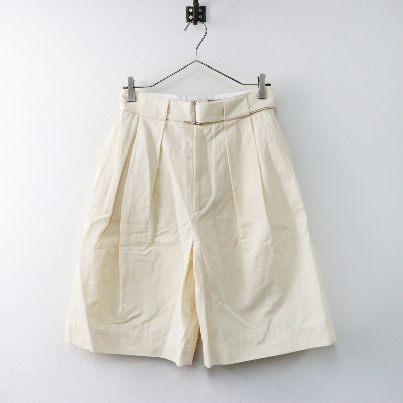 MARGARET HOWELL 2023SS リネンハーフパンツ 期間限定価格】美品 2023SS MARGARET HOWELL DRY COTTON LINEN