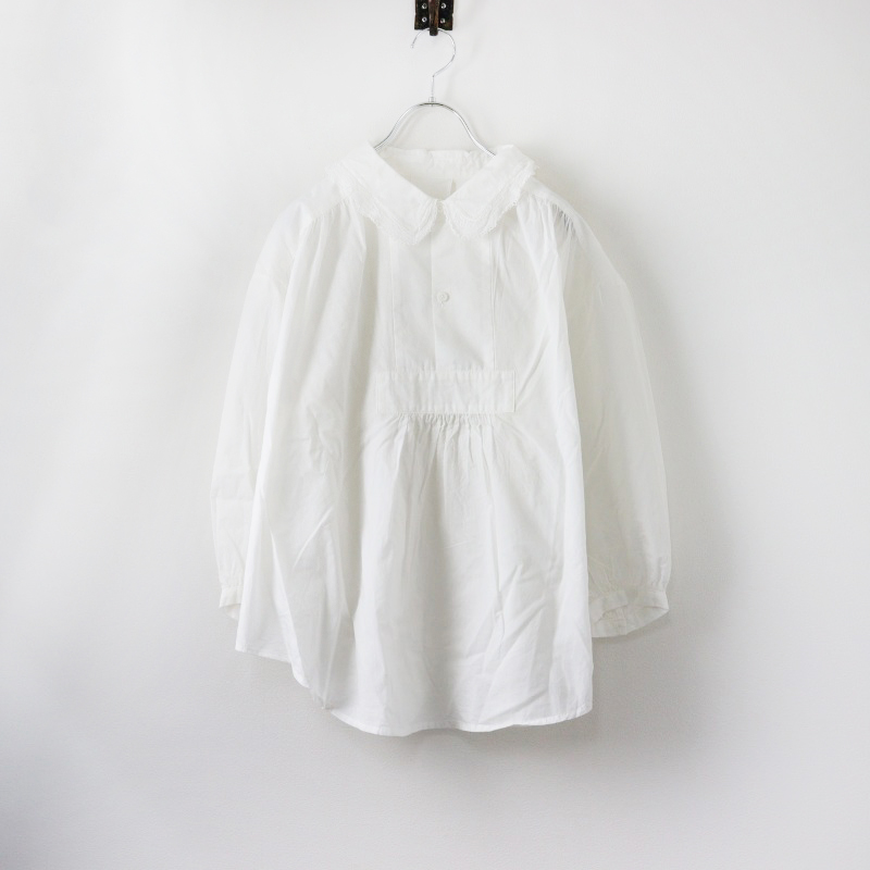 GASA*／24SS 定価4万円 双子座 フリルカラーブラウス スモーキー