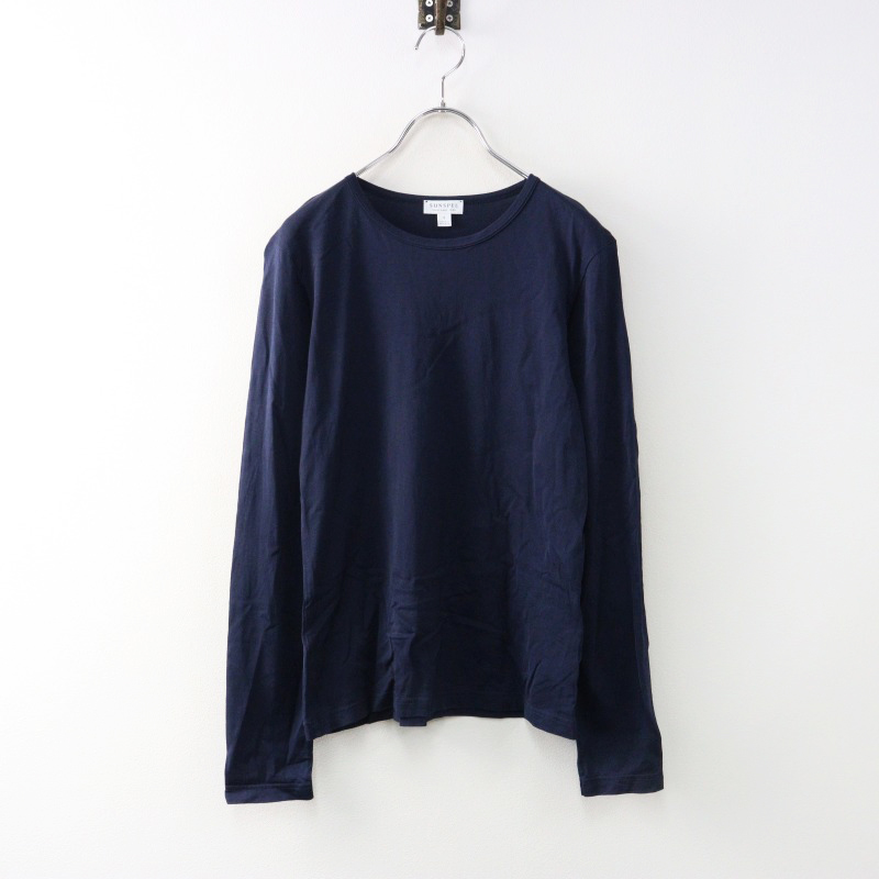 サンスペル SUNSPEL コットンロングスリーブTシャツ S/ネイビー