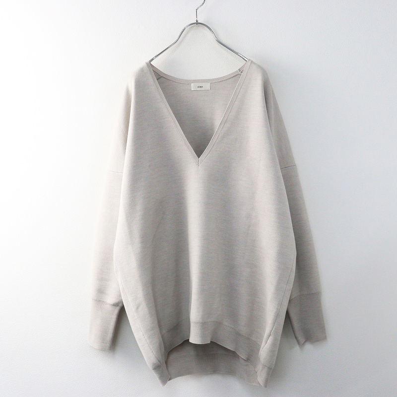 極美品 2024AW イエナ IENA スーパーファインスムースVネック