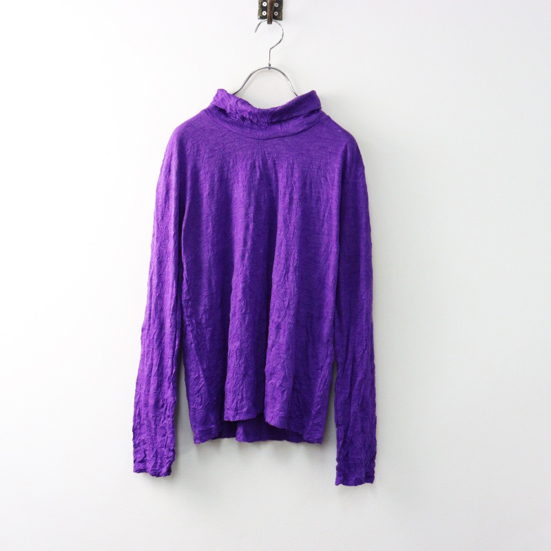 57763　me ISSEY MIYAKE　ハイネック　長袖カットソー イッセイミヤケ ISSEY MIYAKE カットソー 長袖 ハイネック プリーツ