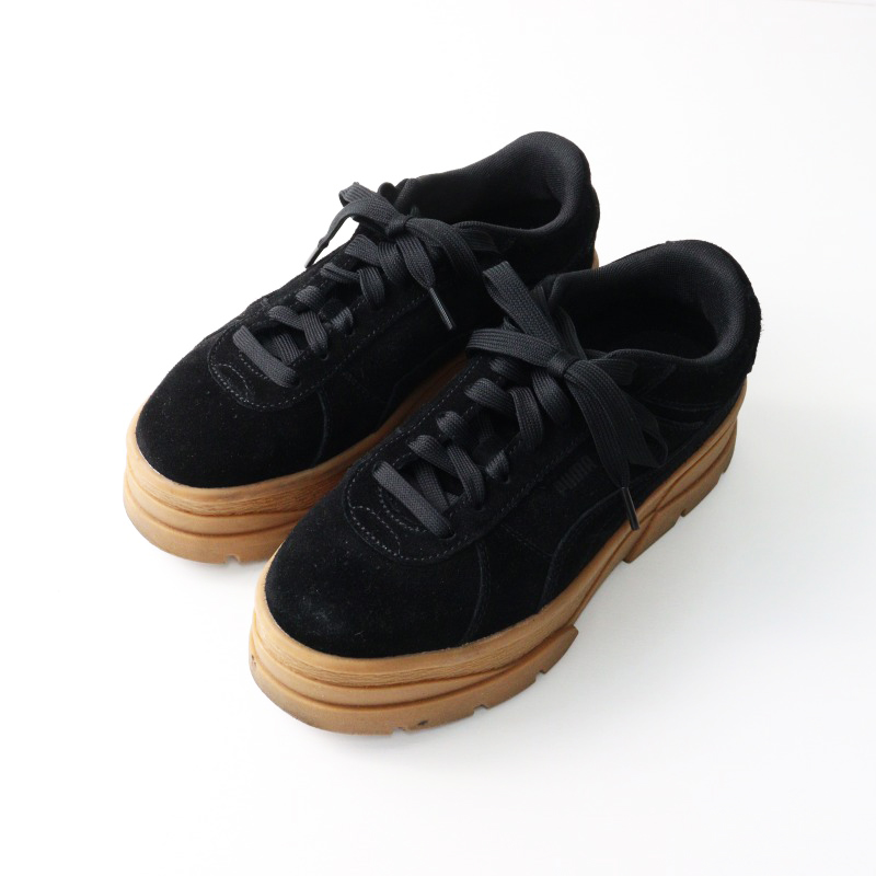 プーマ PUMA 398342 RIVO SUEDE スウェード厚底スニーカー 24cm