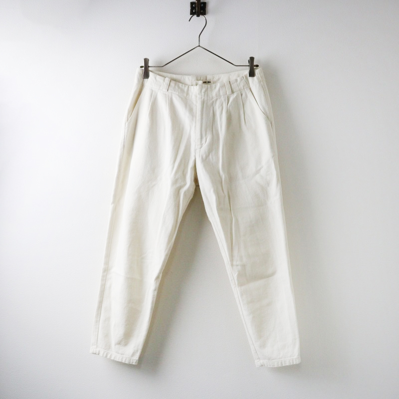 エヴァムエヴァ evam eva コットンシルクタックパンツ 1/オフ