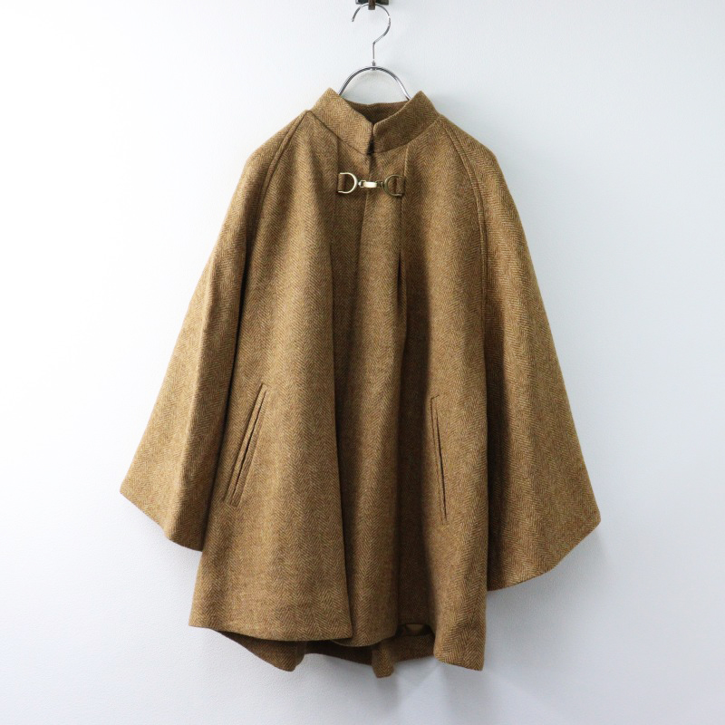 美品 ロイスクレヨン Lois CRAYON ヘリンボーンケープ M