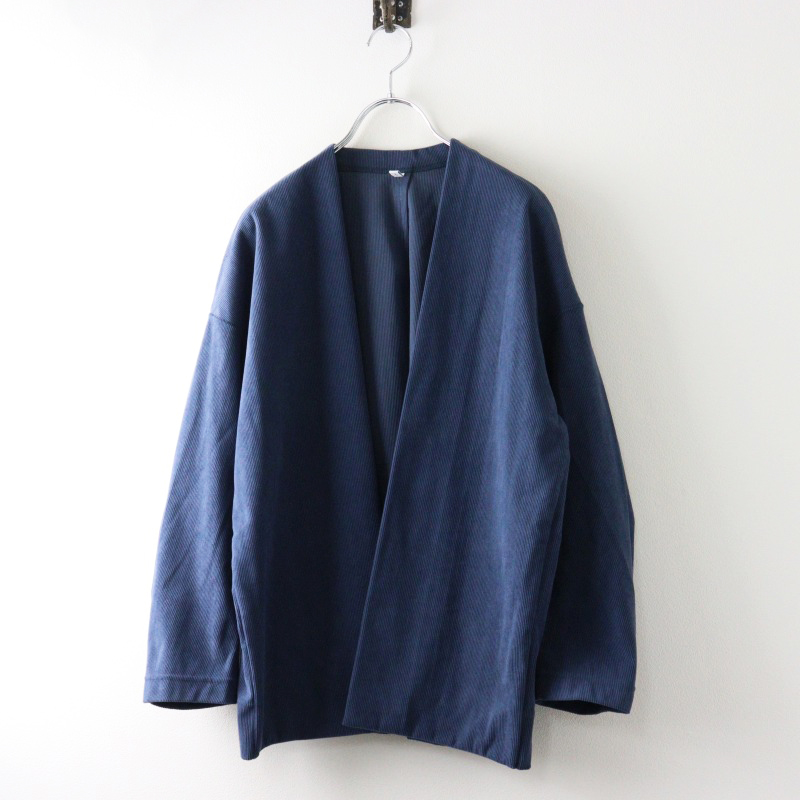 フィルマム FIRMUM POLYESTER CORDUROY WARP KNITTING CARDIGAN コーデュロイワープニットカーディガン XS/ブルー【2400014501315】 期間限定価格】フィルマム FIRMUM POLYESTER CORDUROY WARP