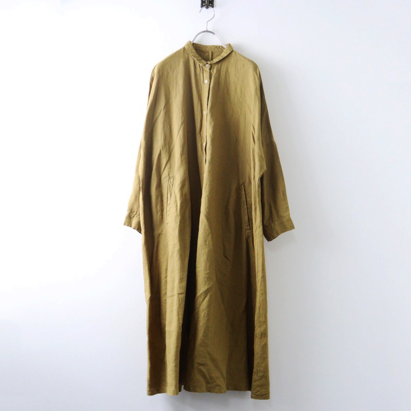 極美品 2020AW ネストローブ nest Robe リネンドルマンシャツ