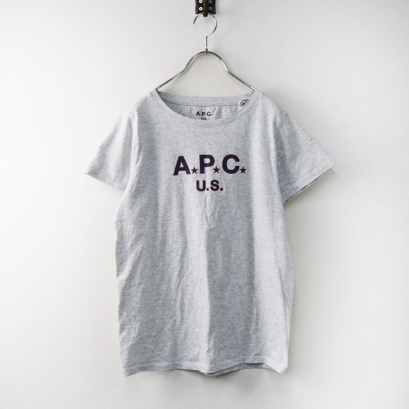 A、P、C、　半袖Tシャツ　グレー アーペーセー A.P.C. Tシャツ 半袖カットソー トップス グレー