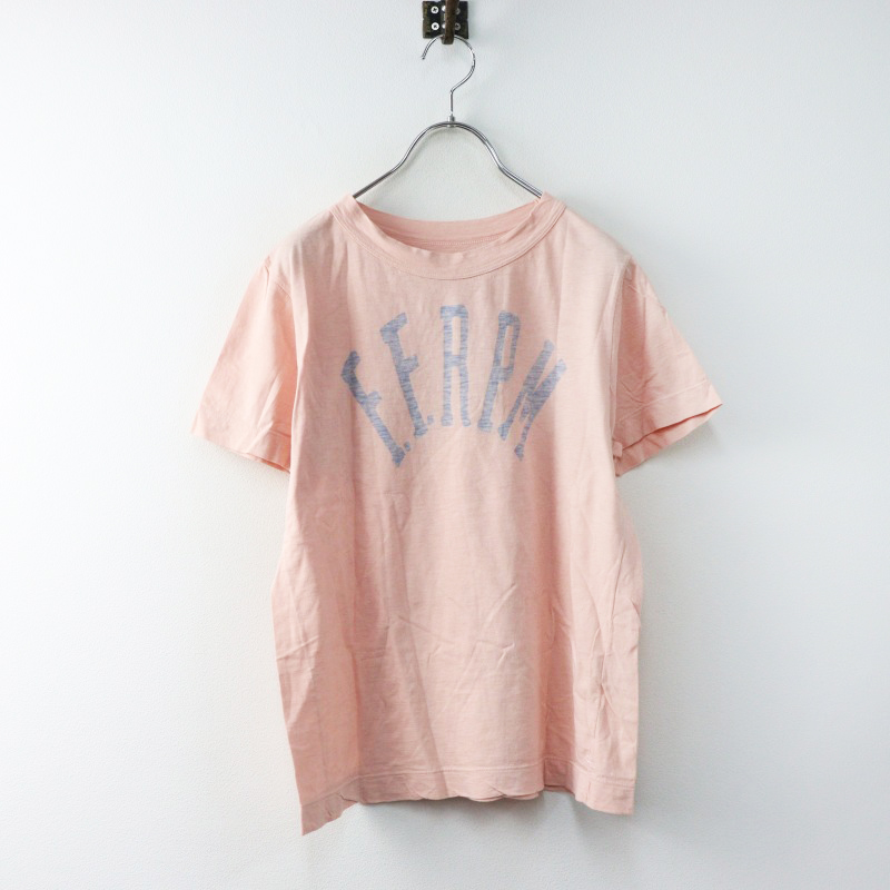45R ピンク 半袖Tシャツ シンプル 45R 45rpm フォーティファイブアール ロゴプリントTシャツ 3