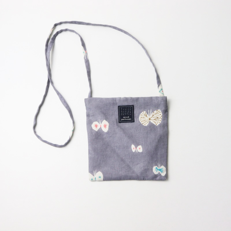 sea lace ミナペルホネン◆ショルダーバッグ　サコッシュ ボディバッグ 美品 ミナペルホネン mina perhonen pocket bag-hana hane