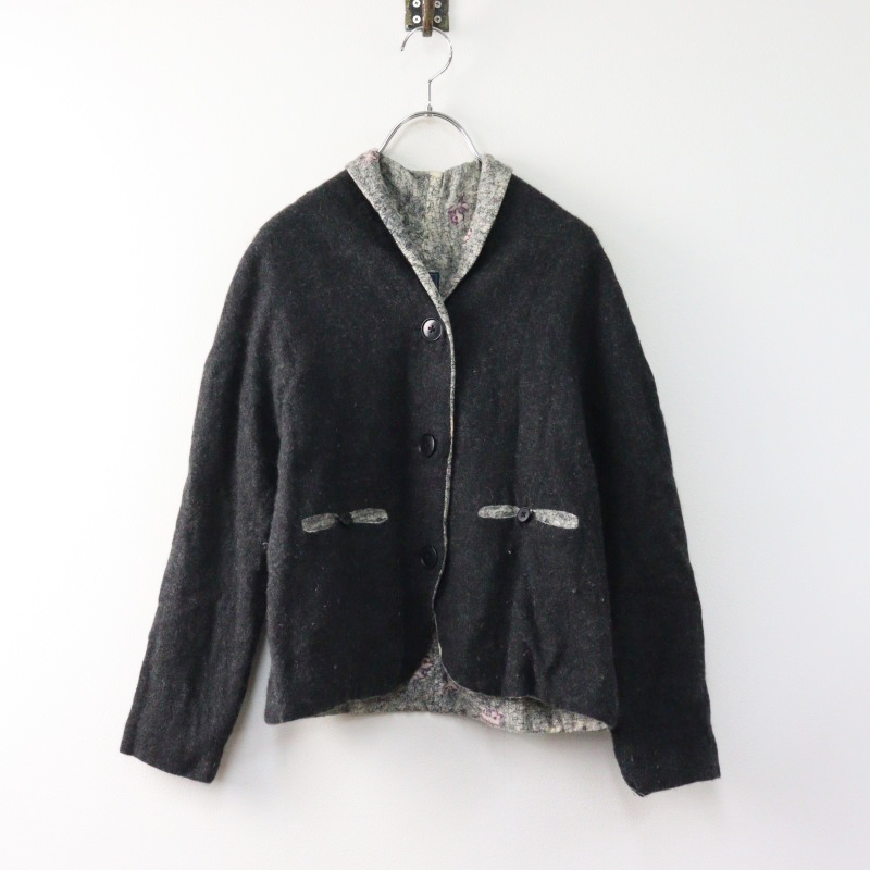 mina perhonen カシミヤストールカーディガン 定価6.2万】ミナペルホネン mina perhonen hope 刺繍リネン