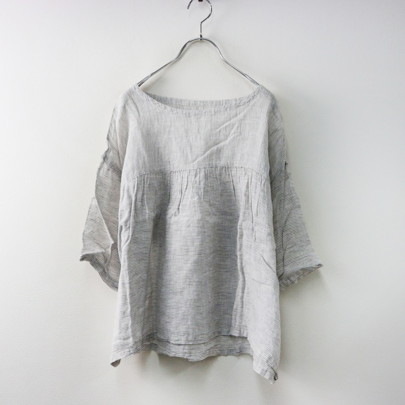 nest robe ネストローブ　リネン100% トップス グレー nest robe ネストローブ リネン100% トップス グレー - メルカリ