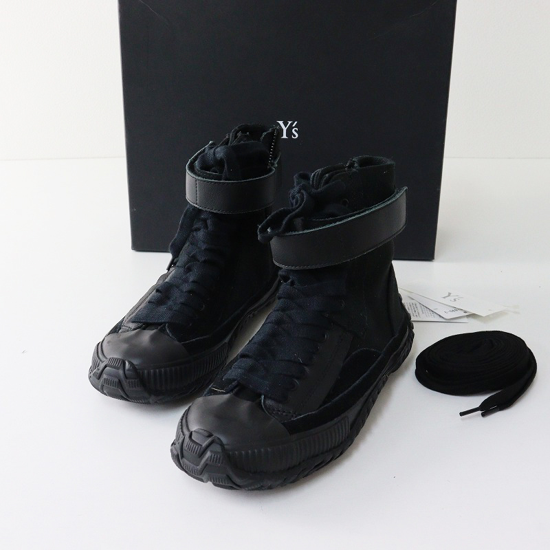 【激レア】yohji Yamamoto ブーツ　ヨウジヤマモト　キャンバススニー Yohji Yamamoto - Yohji Yamamoto × adidas ハイカット