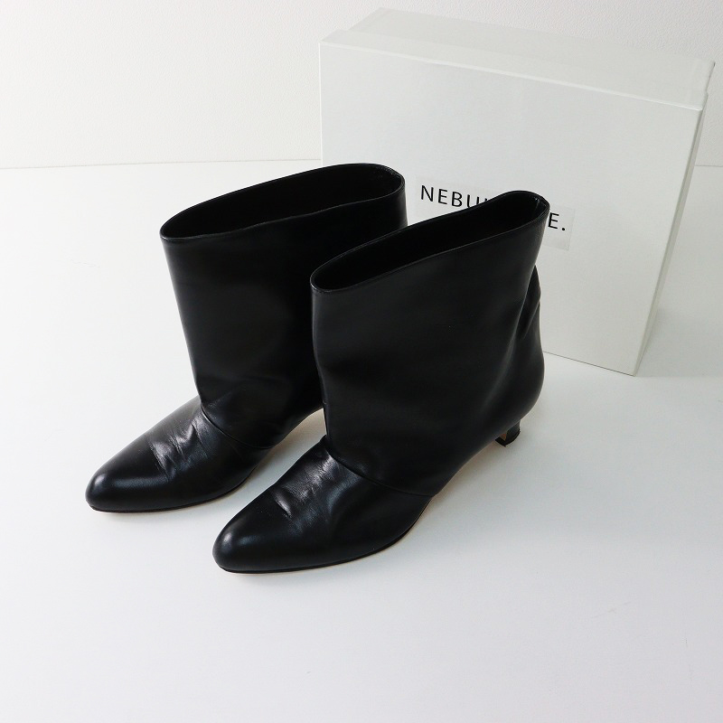 37.5 NEBULONI E. ネブローニ ショートブーツ 黒　24 nebulonie-i_bk.jpg