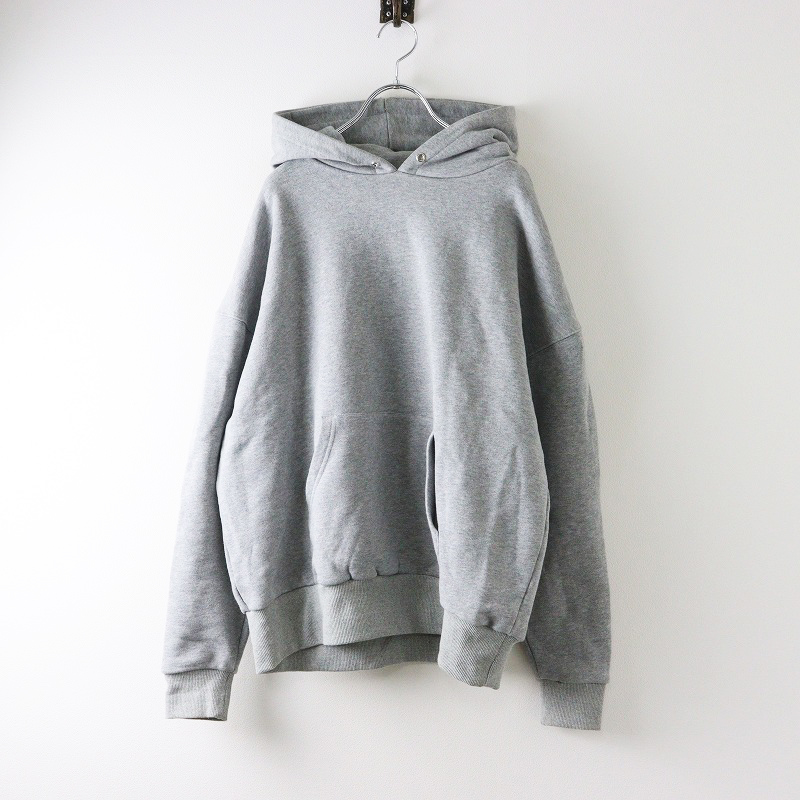 OK.SOON オクスン　パーカー　フーディー　グレー　Size2 オクスン ok.soon プルオーバーパーカー F＼グレー コットン