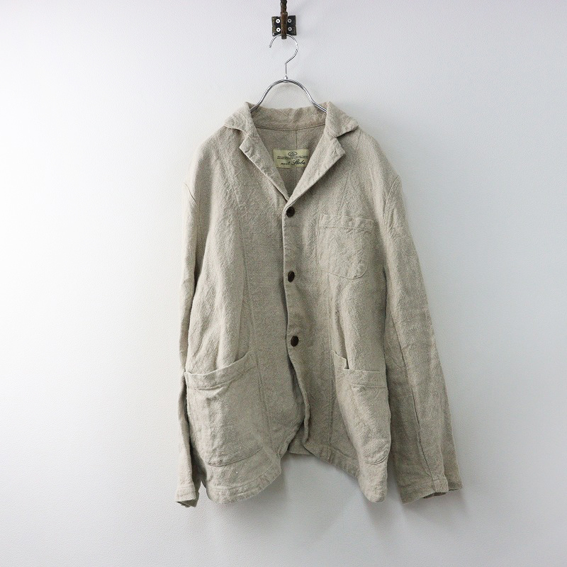ネストローブ nest Robe リネンキャンバスWワッシャージャケット