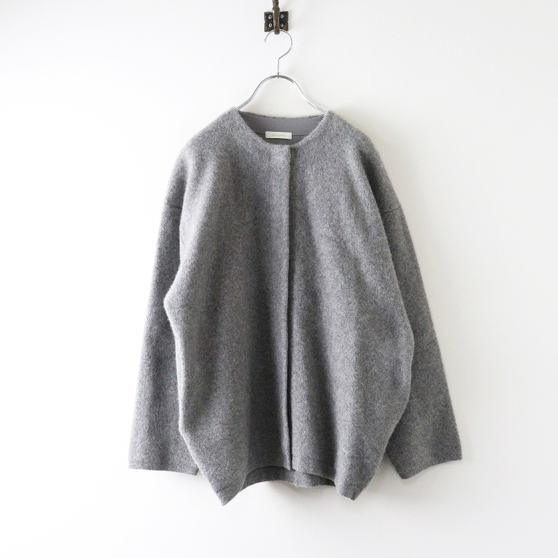 美品 2024AW ラウンジドレス Loungedress 接結ニットコート F