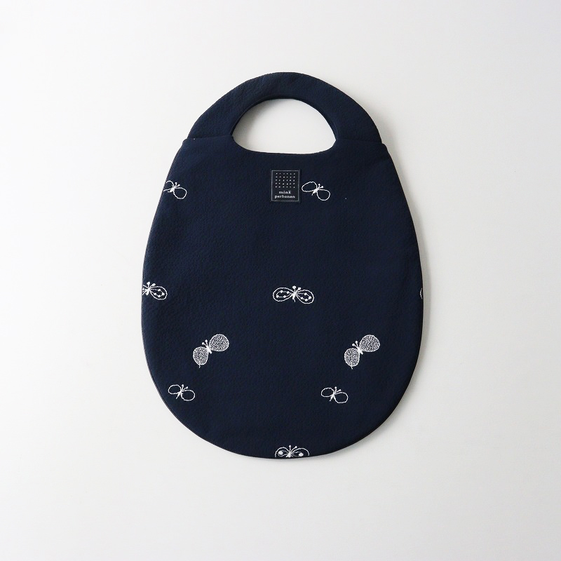 ❀新色❀ハンドメイドஐ..drop bag ∂б ミナペルホネン⚮̈ 未使用 保管品 ミナペルホネン mina perhonen choucho egg bag