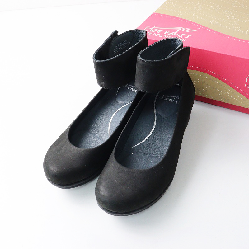 極美品！dansko ダンスコ　ブラウンレザーストラップ　コンフォートシューズ 極美品！dansko ダンスコ ブラウンレザーストラップ