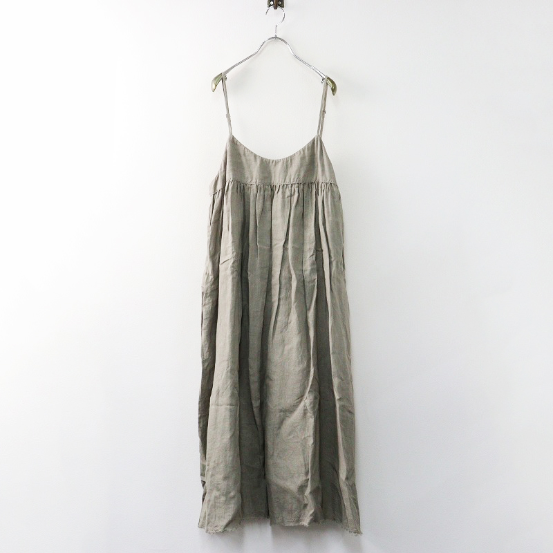 極美品ネストローブ nest Robe リネン グランジ　キャミソールワンピース 美品 定番人気アイテム 2024年 ネストローブ nest Robe リネン