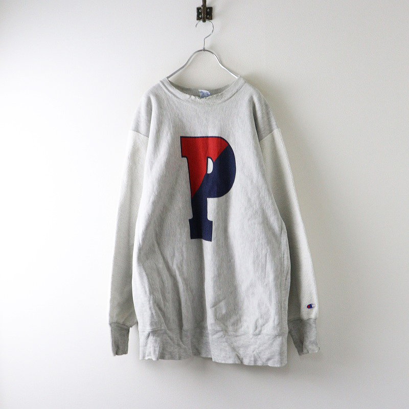 リメイク 90s チャンピオン Champion 刺繍タグ Pロゴ リバース