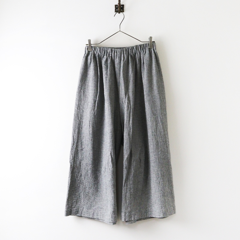 【定価17,600円】中川政七商店　綿麻のちりめん織　ロングキュロット 2024SS 中川政七商店 綿麻のちりめん織ロングキュロット