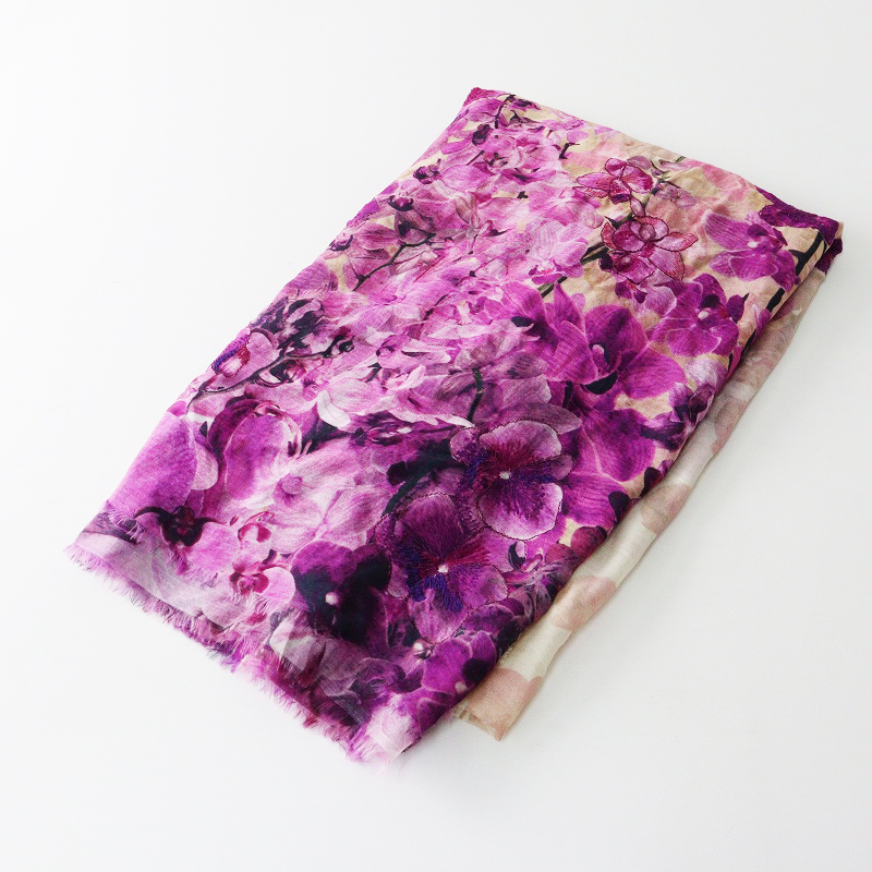 レース★ファリエロサルティ　春夏　花　フラワー　ストール　ショール　大判 レース☆ファリエロサルティ 春夏 花 フラワー ストール