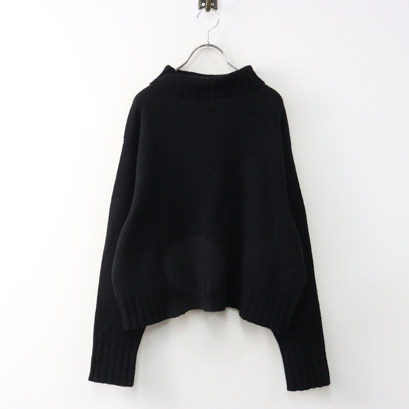 2022AW マーガレットハウエル MARGARET HOWELL WOOL CASHMERE ニット 2＼ブラック ウールカシミヤ タートルネック【2400014905069】 2022AW マーガレットハウエル MARGARET HOWELL WOOL CASHMERE ニット 2