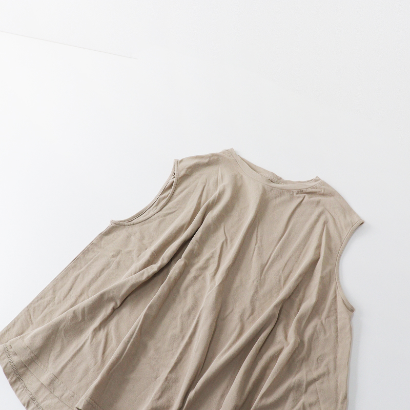 2023SS エヴァムエヴァ evam eva Cotton Sleeveless Pullover